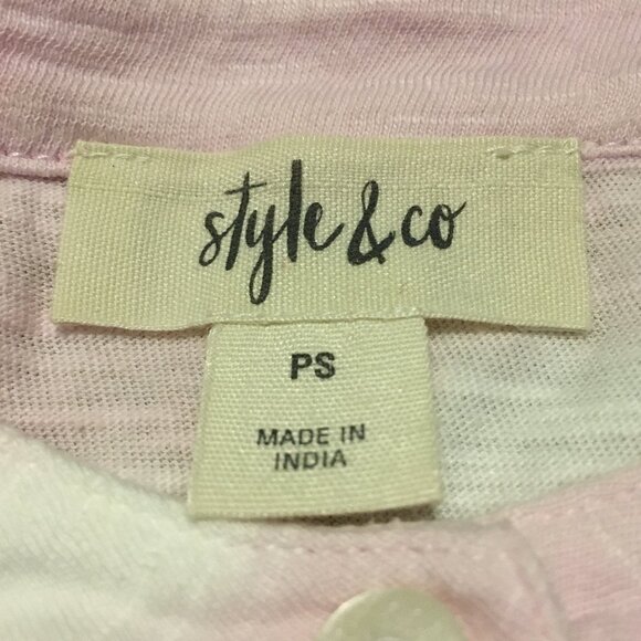 Tie Dye Pink Angel + Clouds Long Sleeve Button Collar Cotton Shirt - Picture 8 of 15